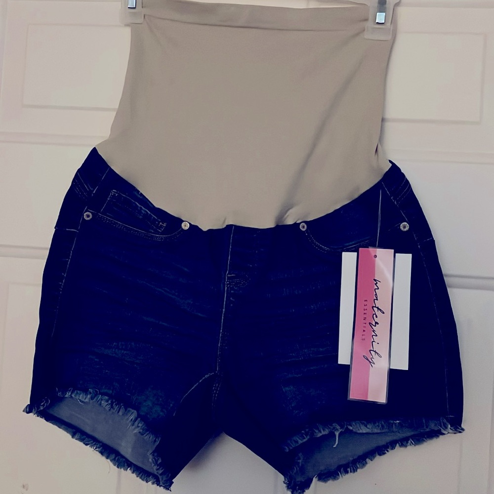 Haute Mama Maternity Jean Shorts